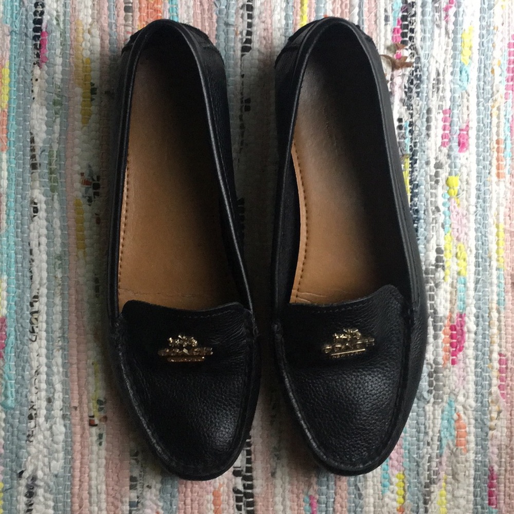Coach leather loafers